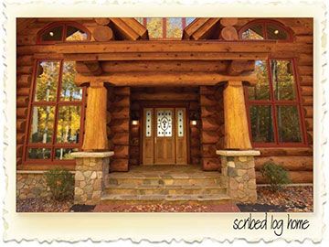 Scribed Log Home in Minnesota-1-Nicola LogWorks