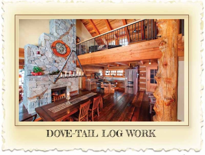 Dove tail Log Homes at Nicola LogWorks