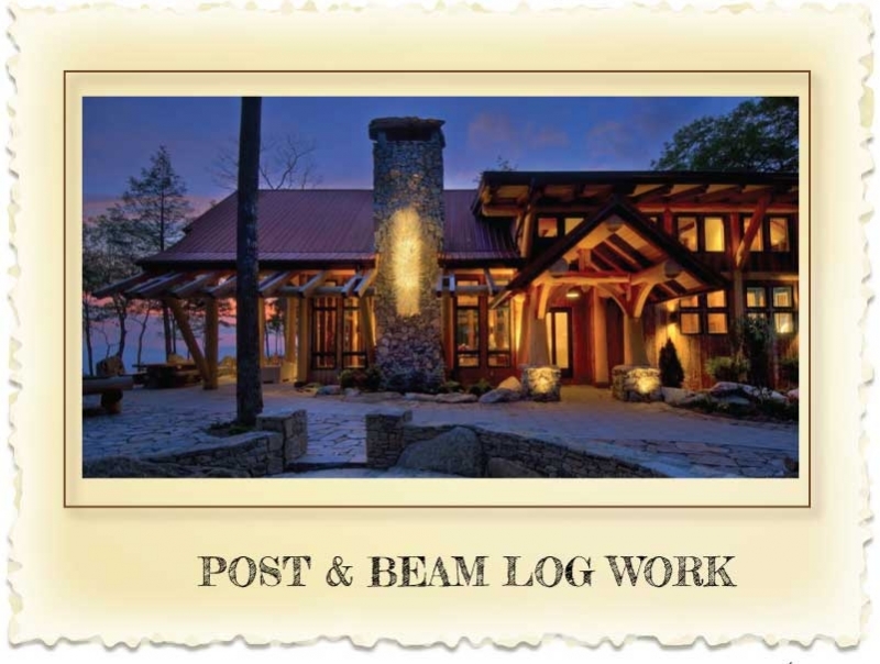 Post and Beam Log Homes at Nicola LogWorks