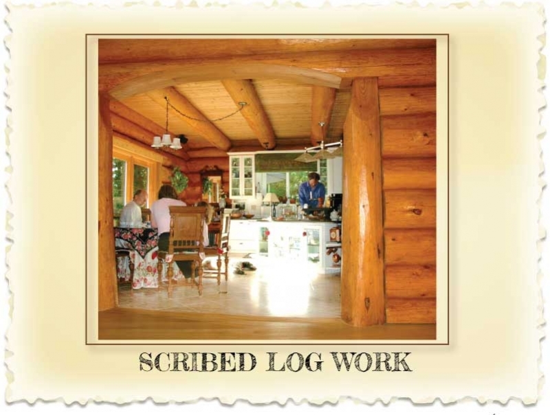 Scribed Log Homes at Nicola LogWorks Merritt BC