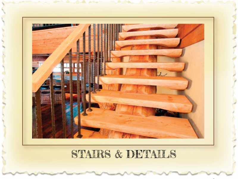 Log Stairs at Nicola LogWorks