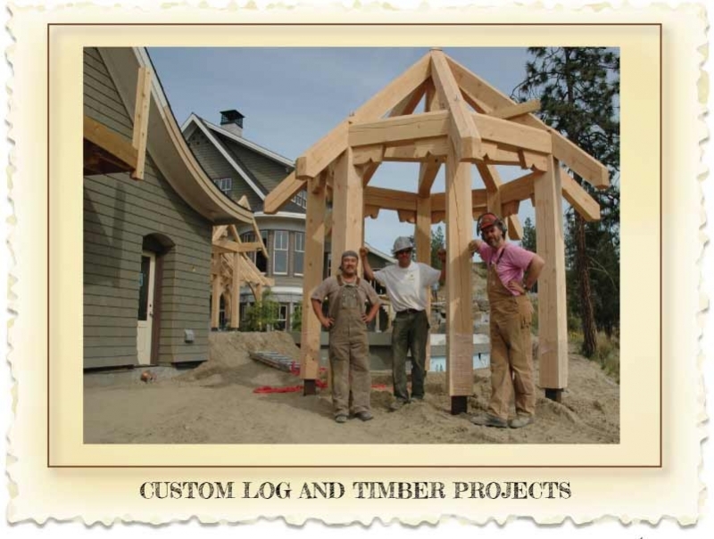 Custom log and timber outbuildings Nicola LogWorks