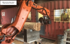 ABBy cutting a log panel