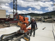 Dusko Ballmer and ABBy the Log Building Robot