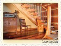 Log Stair Treads by Nicola LogWorks