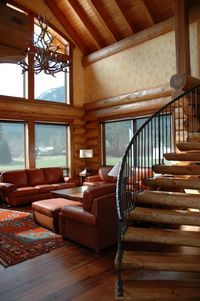 Custom Log Stairs