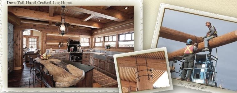 Dove-tail hand crafted log home